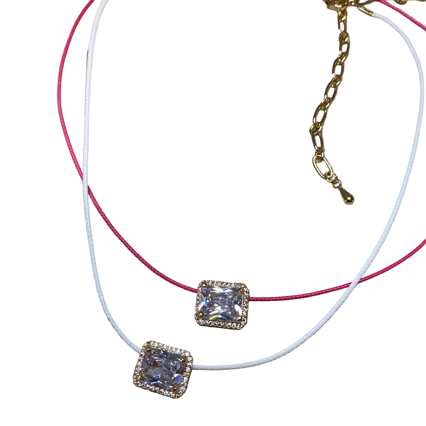 Simple Zircon Stone Necklace