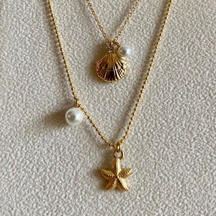 Zircon Mini Shell & Pearl