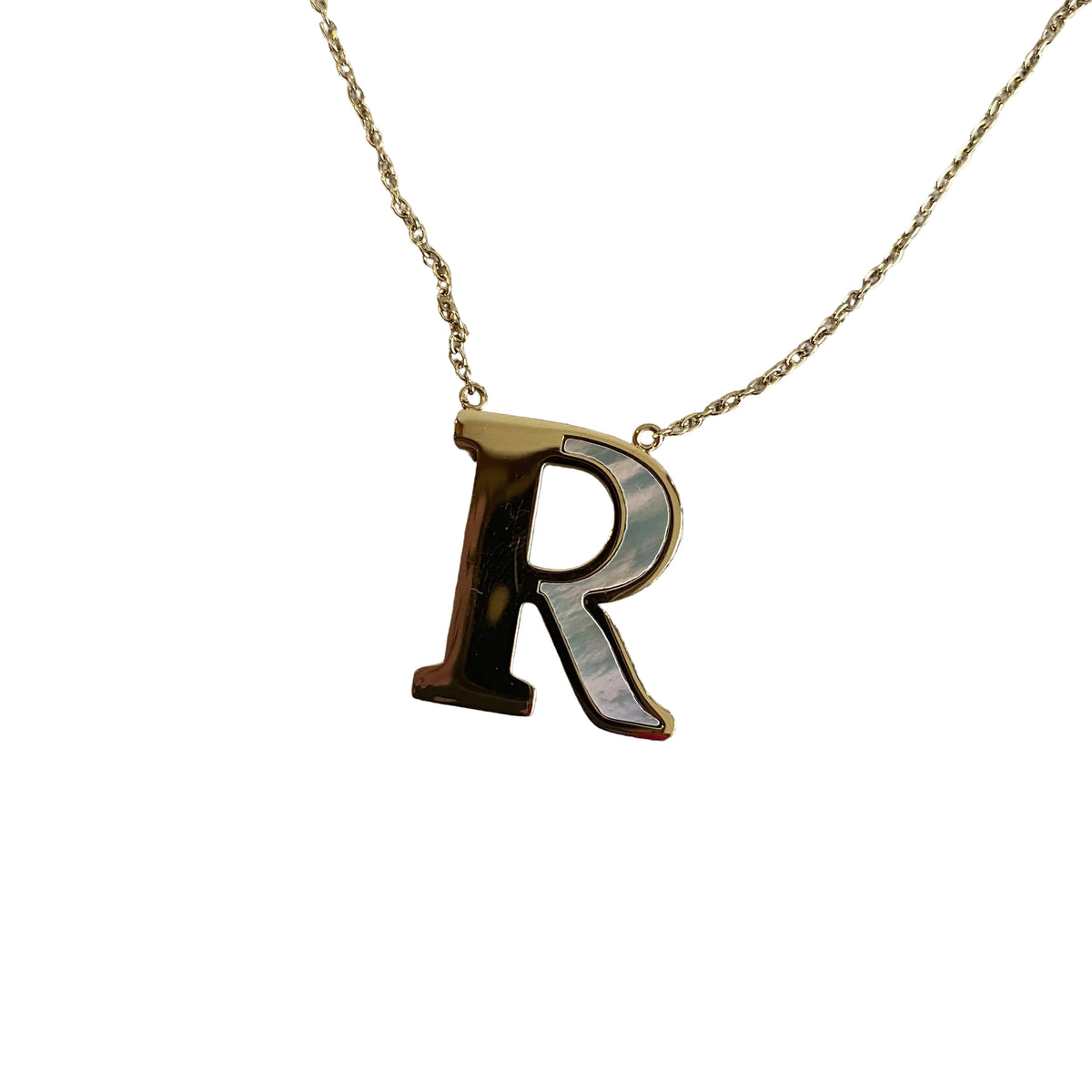Gold & Pearl Initial