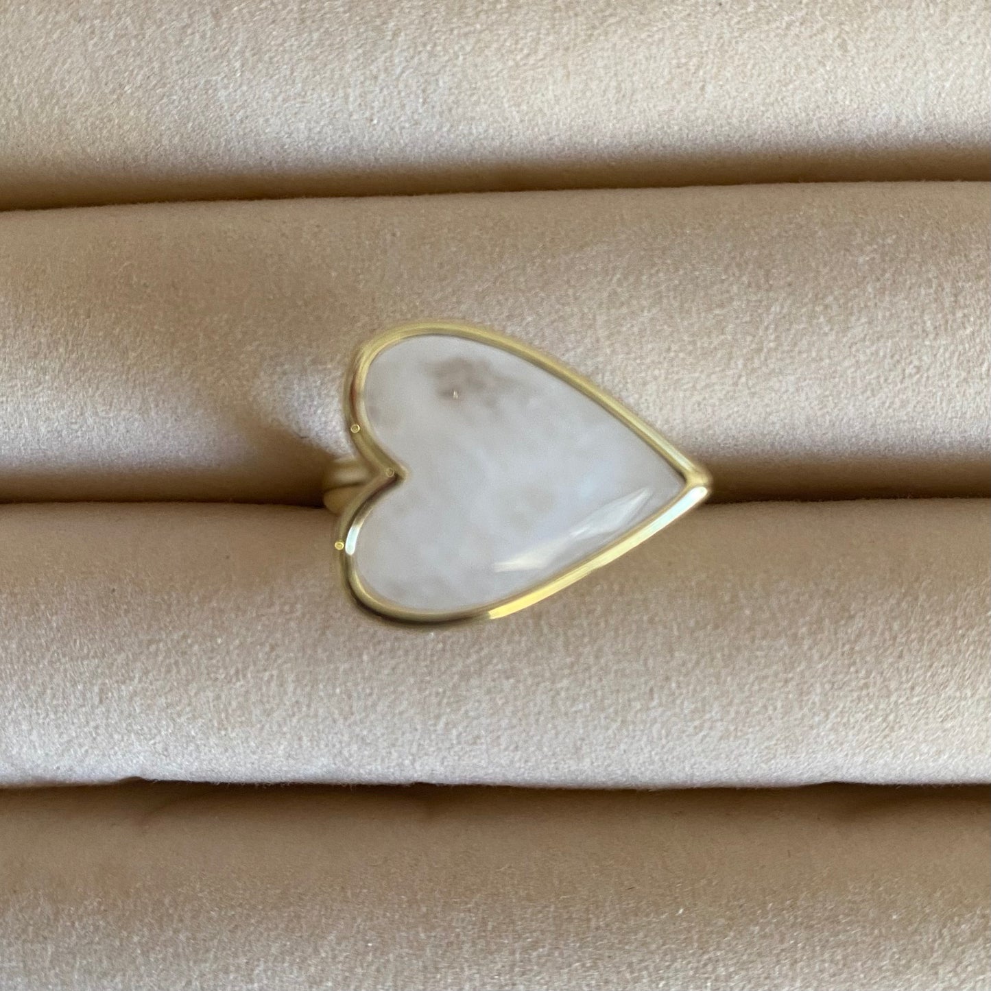 Quartz Heart Ring