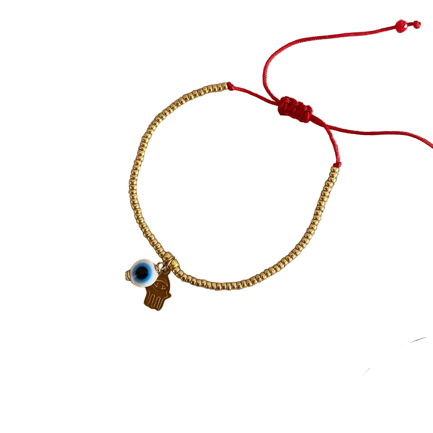Hamsa hand and Evil Eye bracelet