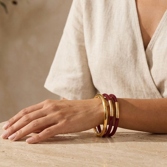 Celeste Gold- Red Bangles