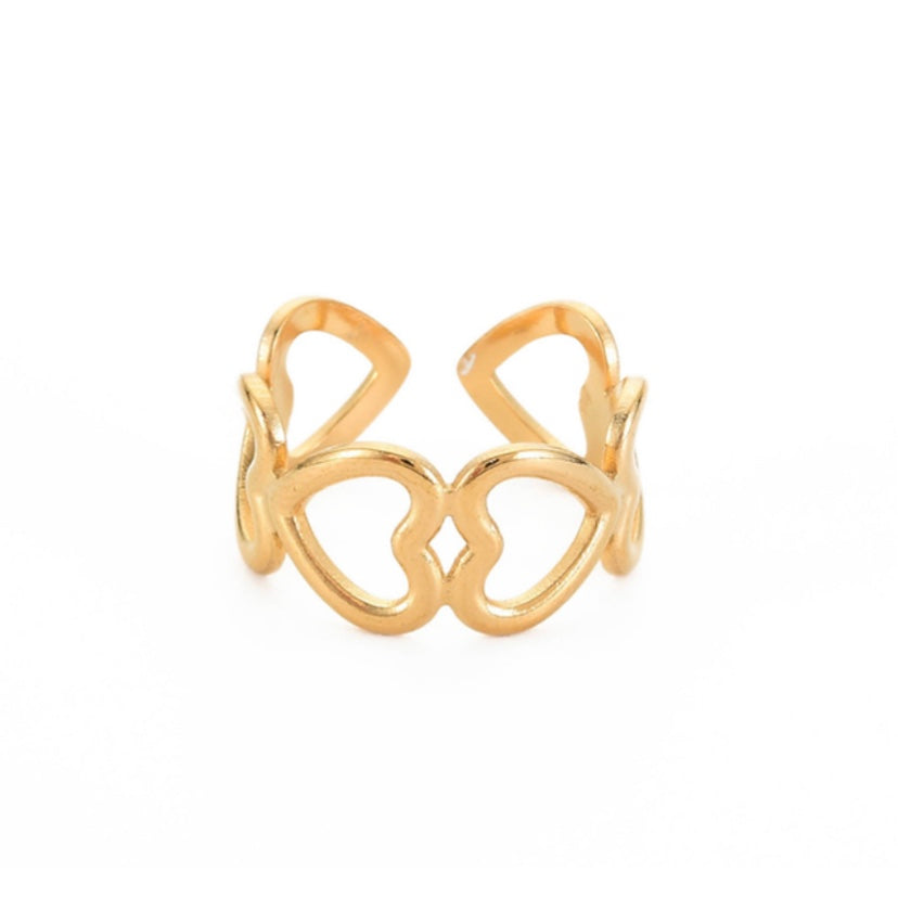 Multi Hearts Ring
