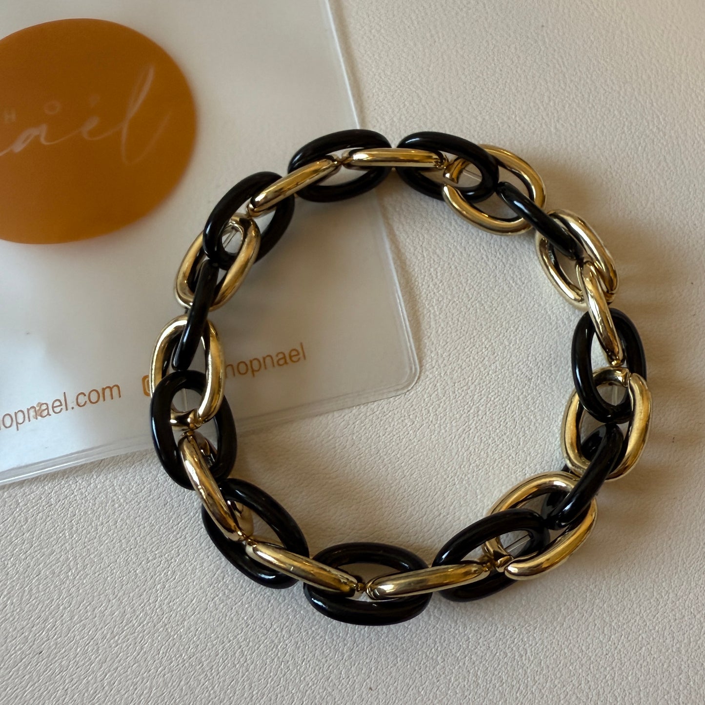 Chunky Black Weekender Bracelet