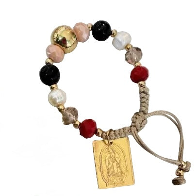 Bracelet with Virgen de Guadalupe plate