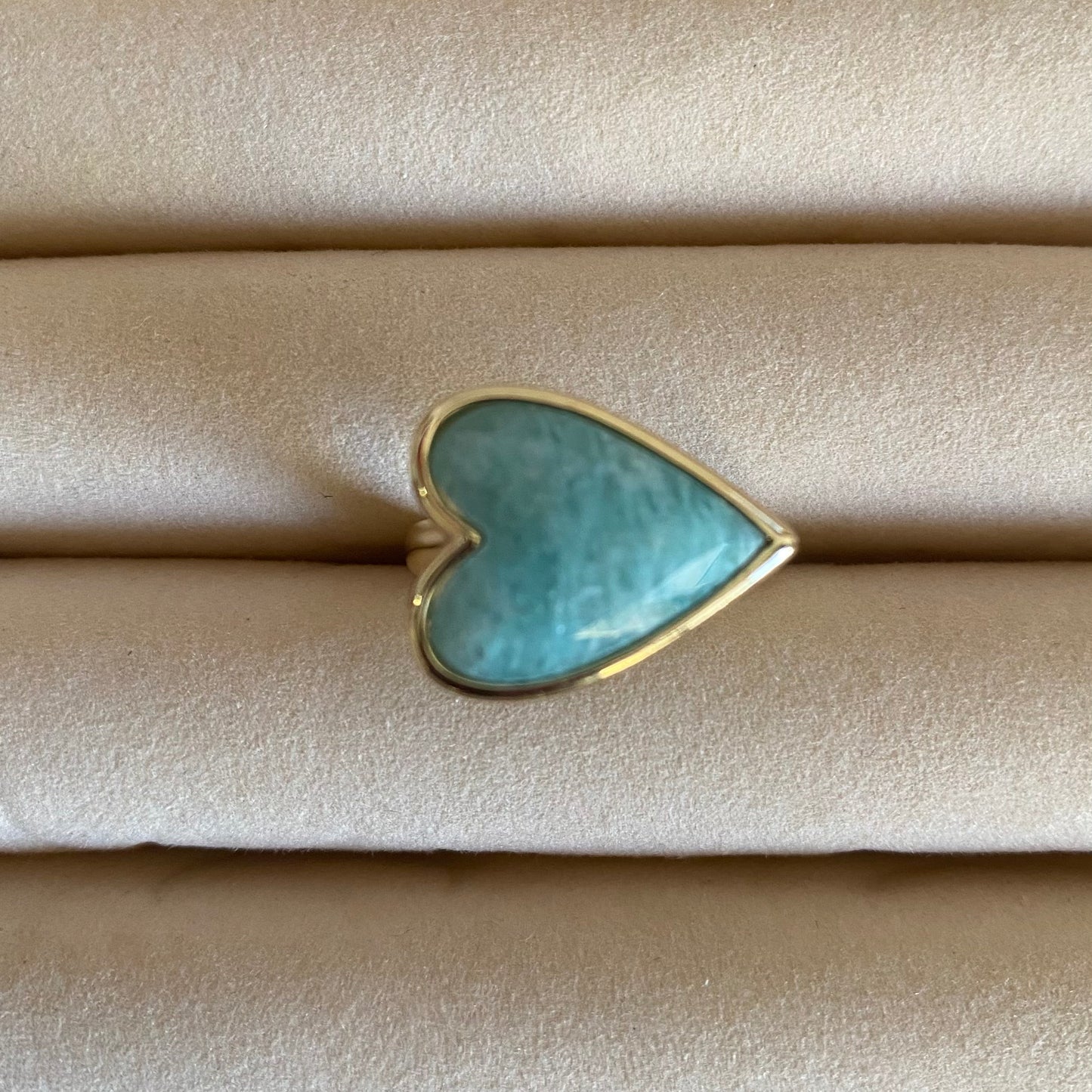 Quartz Heart Ring