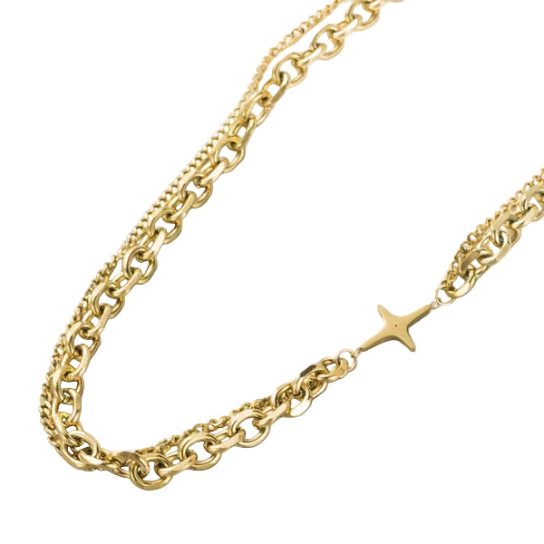 Cross-Star Necklace
