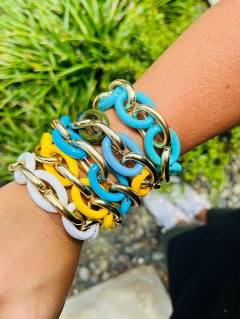 yellow bracelet