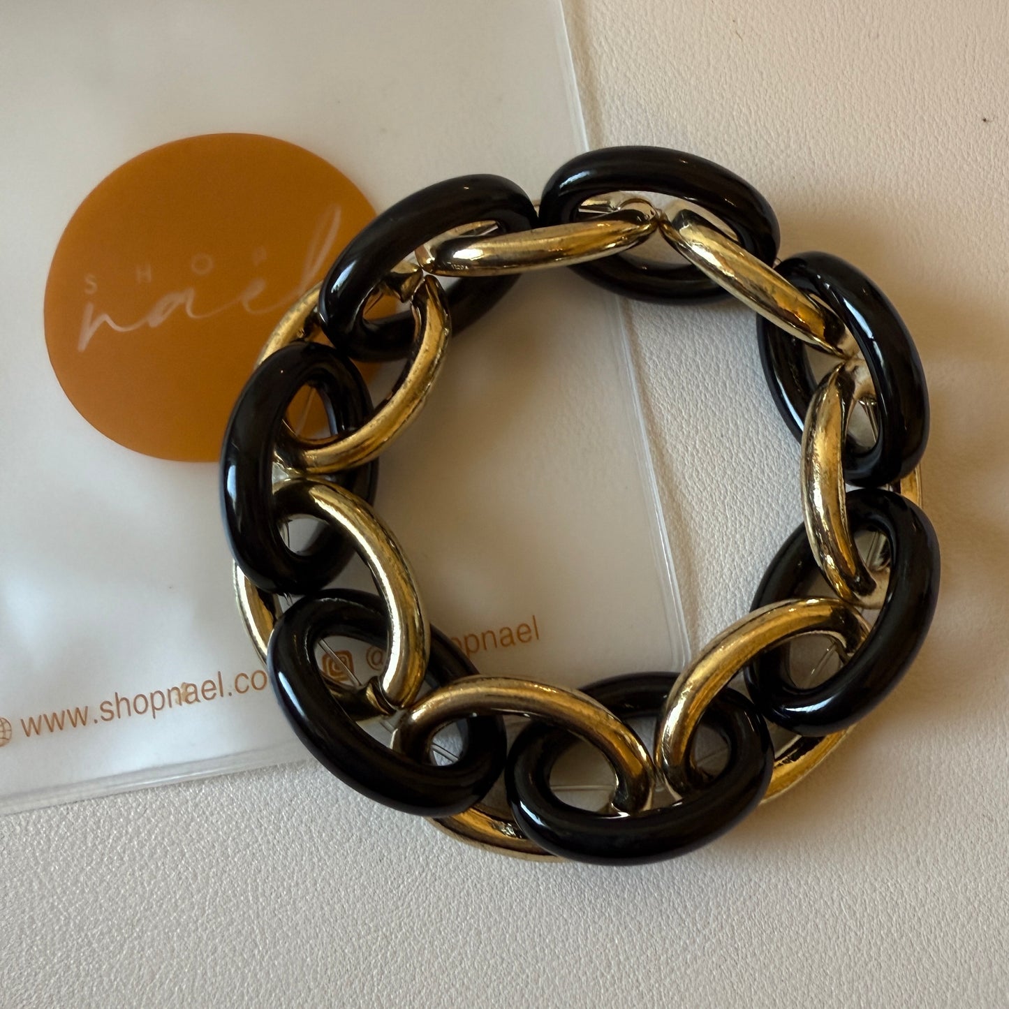 Chunky Black Weekender Bracelet