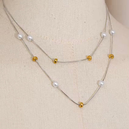 Sora Silver Pearl Necklace