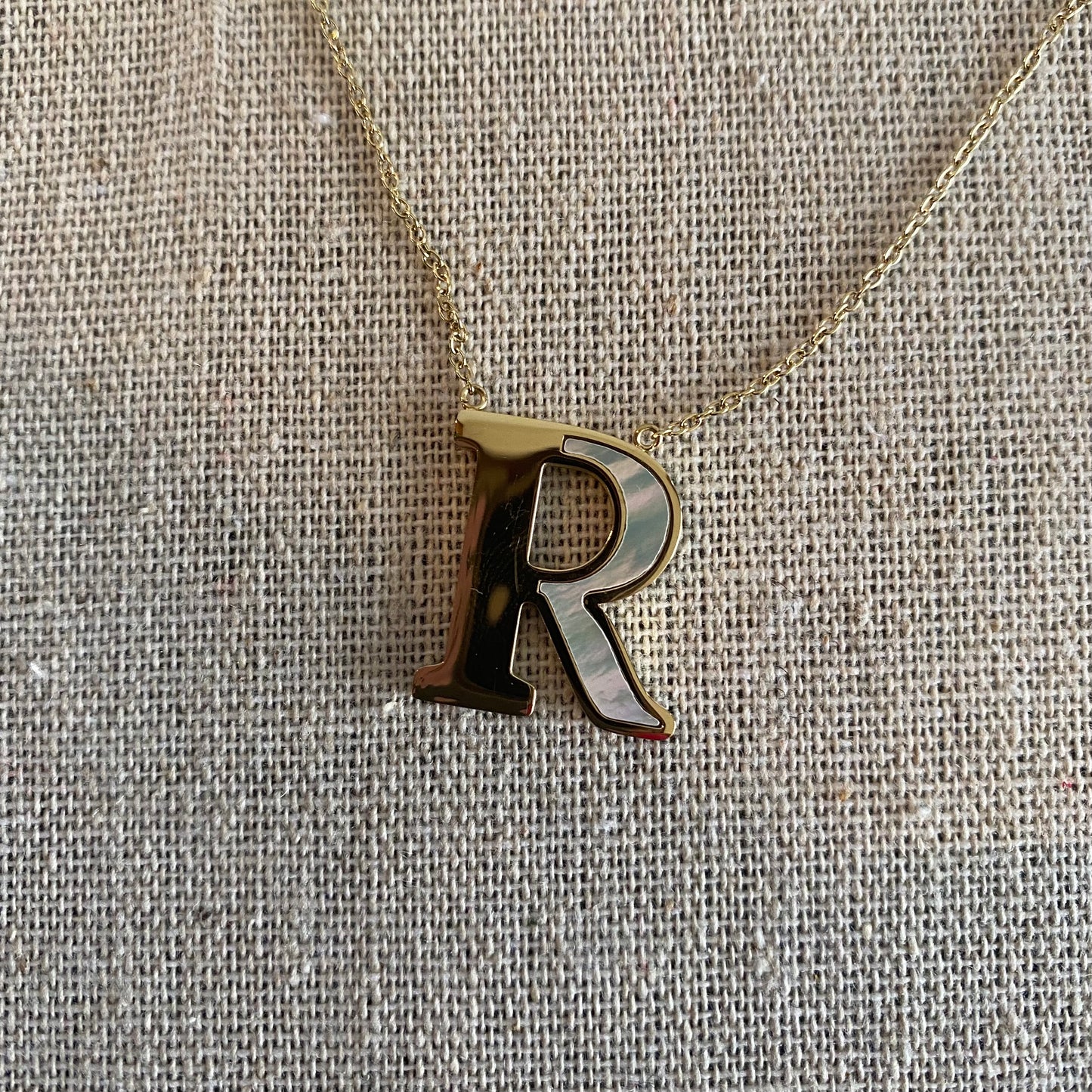 Gold & Pearl Initial