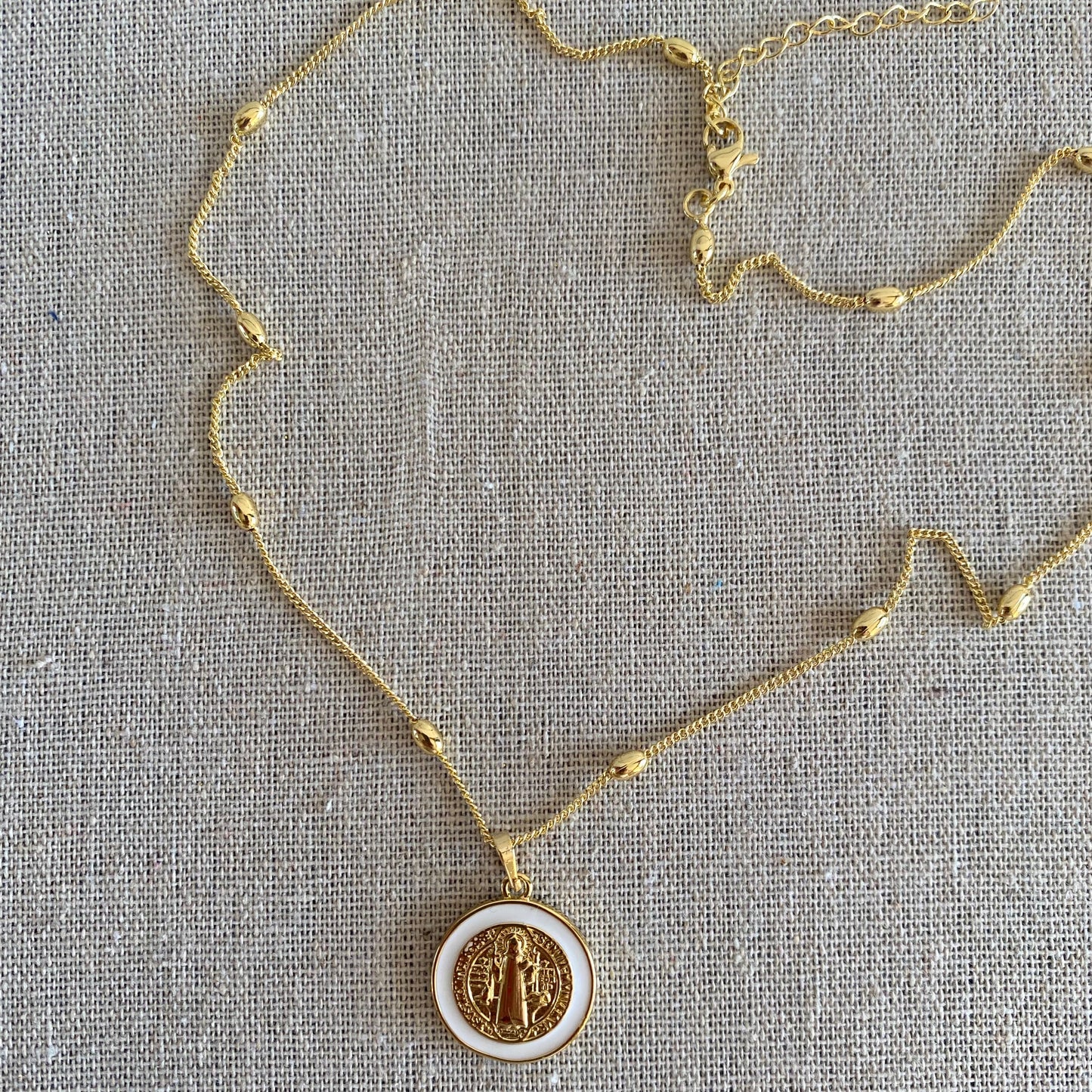 White Enamel  Mini San Benito