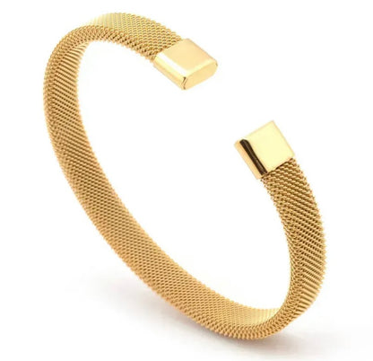 Mesh bangle bracelet
