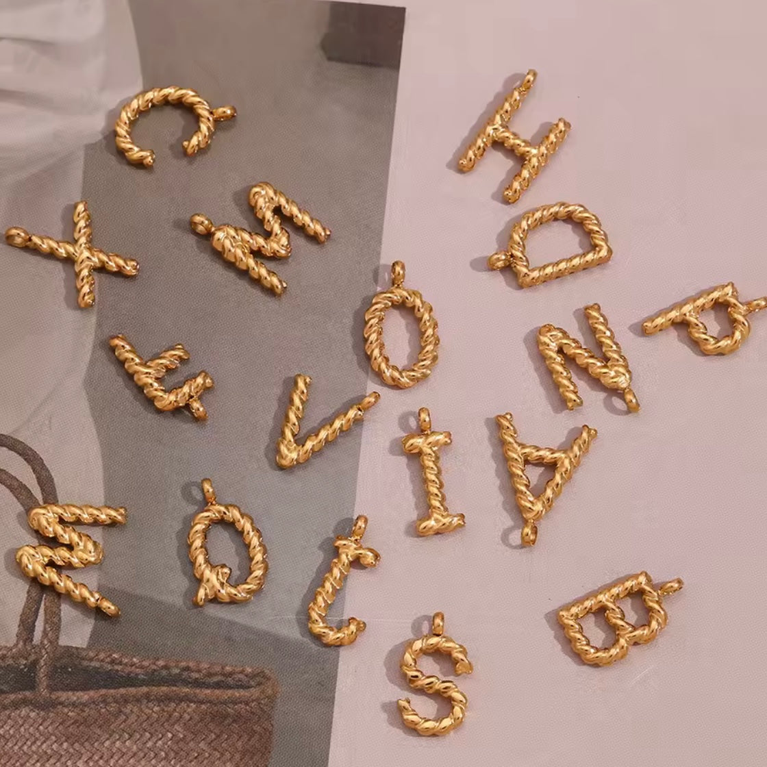 Luxe Letter Charm