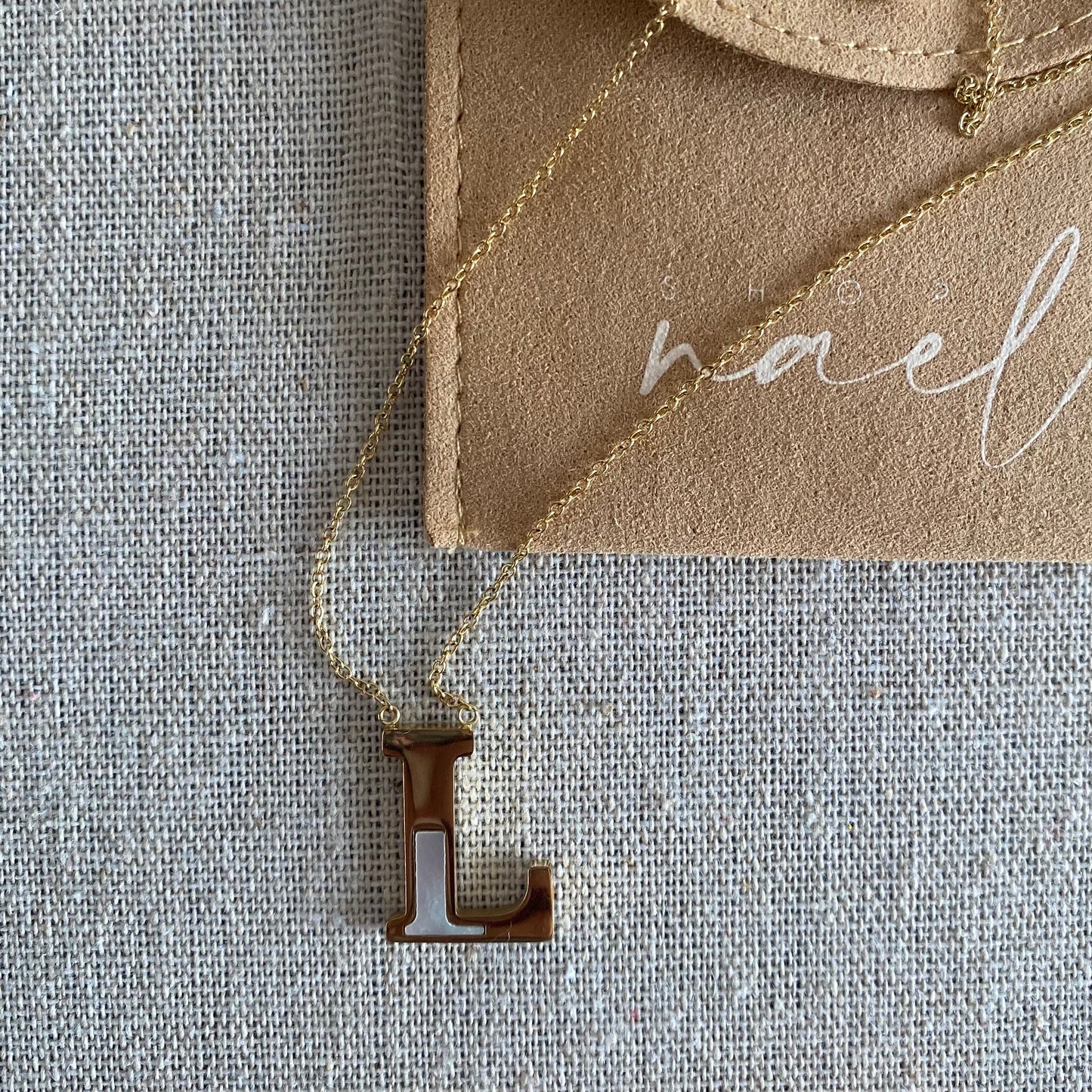 Gold & Pearl Initial