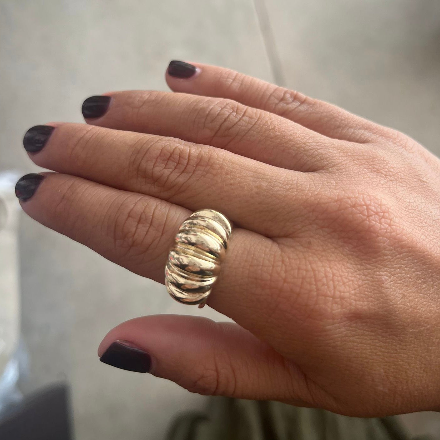 Jumbo Croissant ring