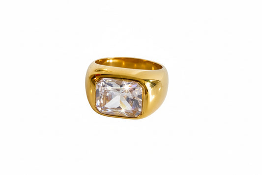 Square Zircon Ring