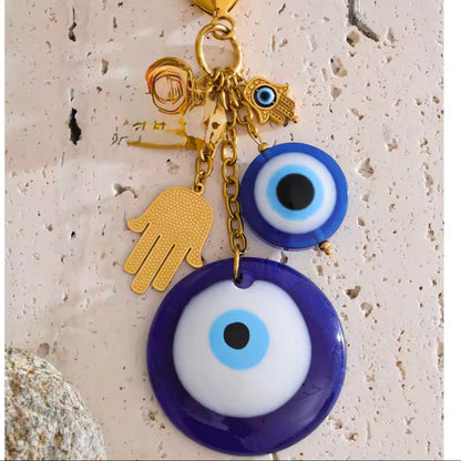 Blue Evil Eye Keychain