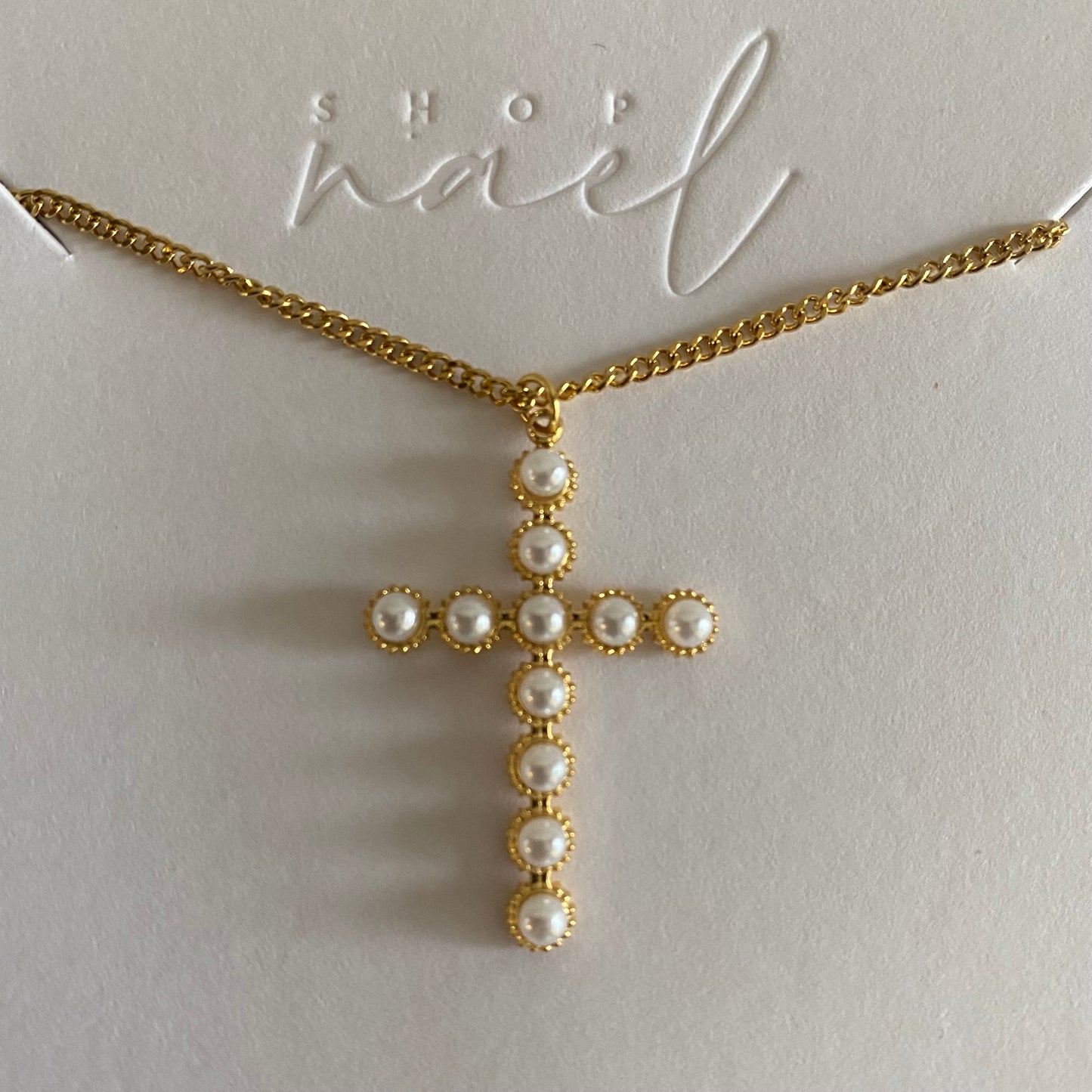 Mini Pearl Cross