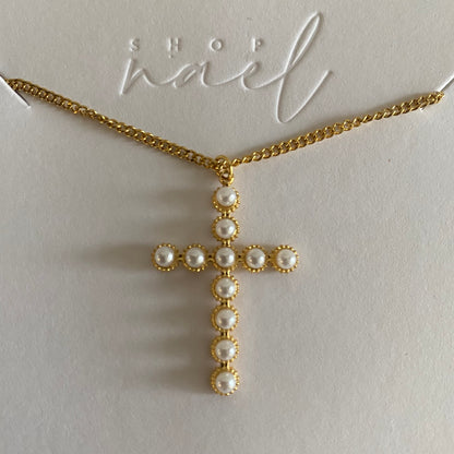 Mini Pearl Cross