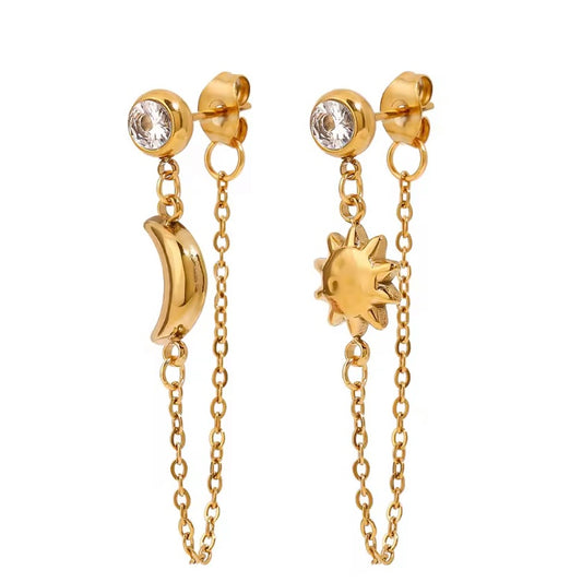 Moon & Sunshine studs