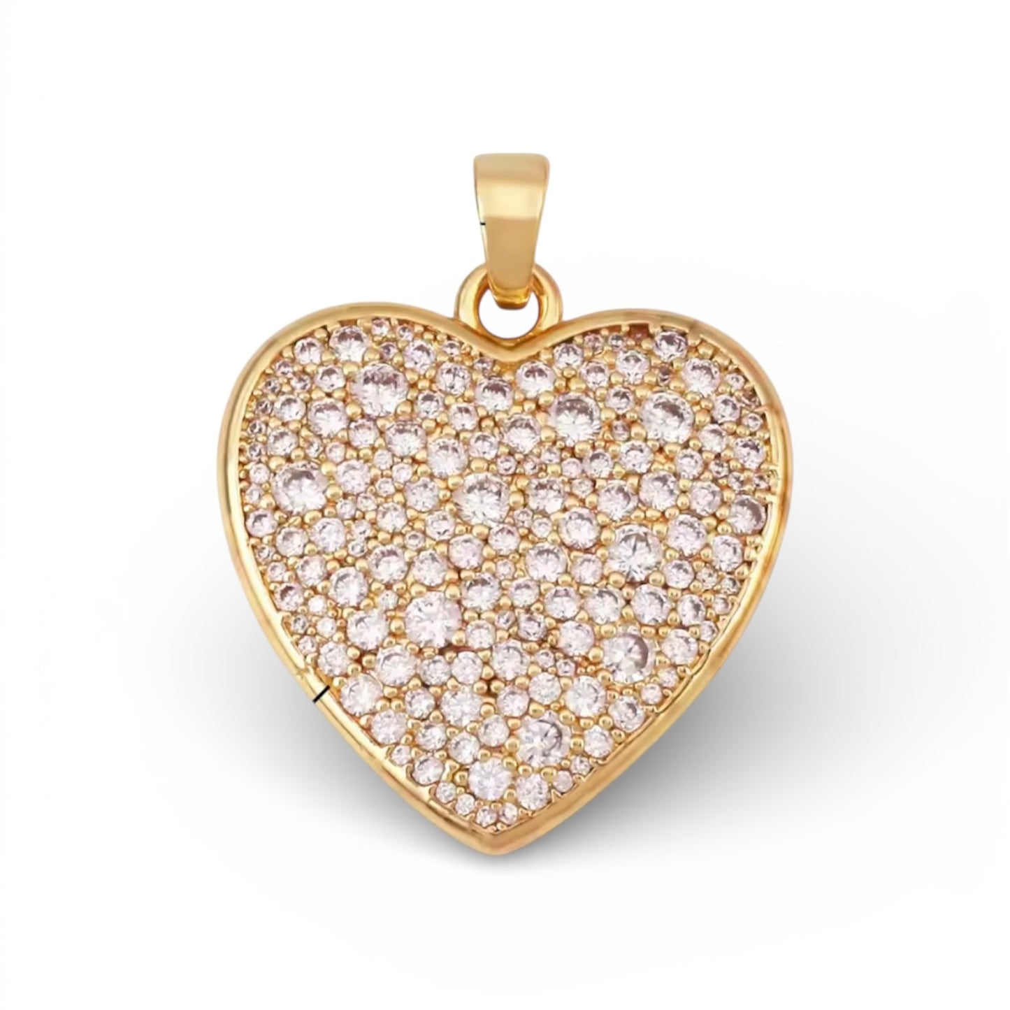 Golden Heart White Pavé