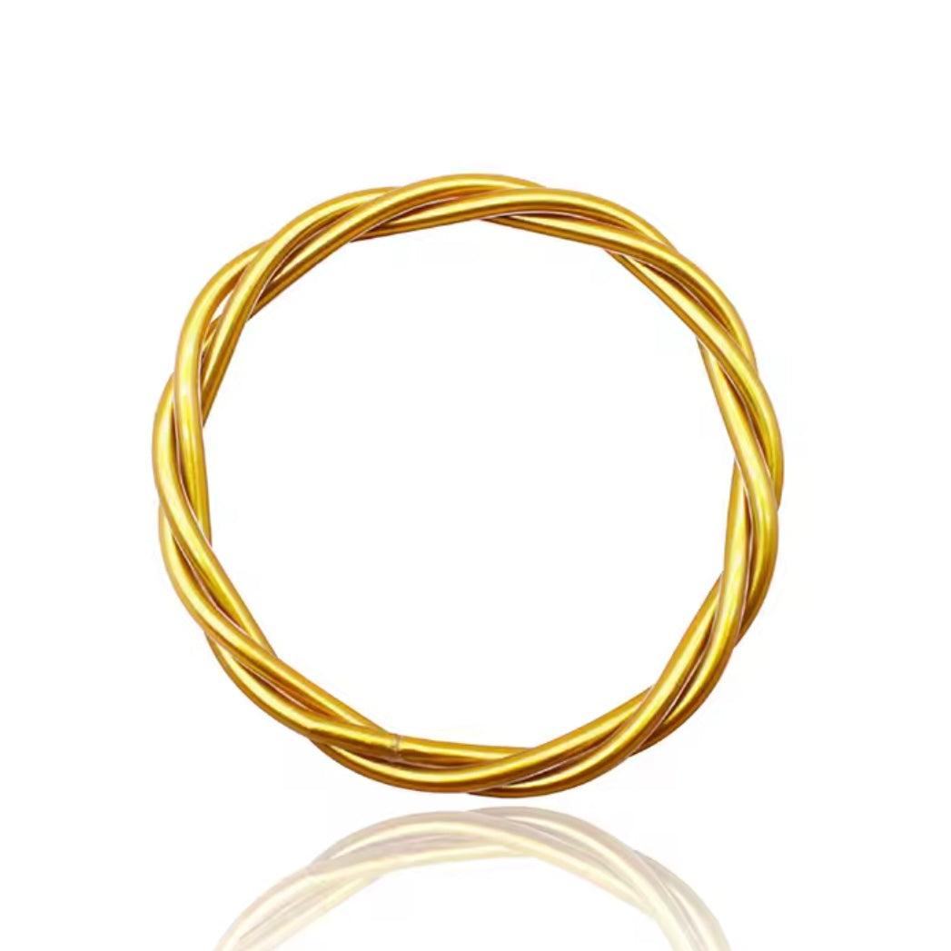 Gold Twisted Jelly Bangles