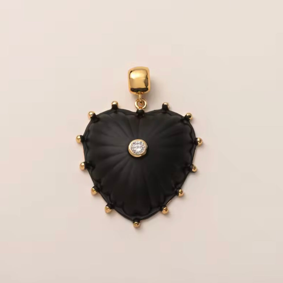 Amour Black Gemstone Pendant