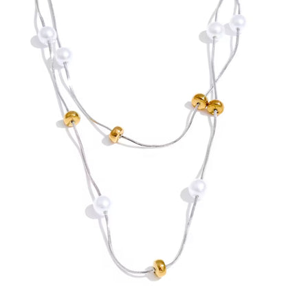 Sora Silver Pearl Necklace