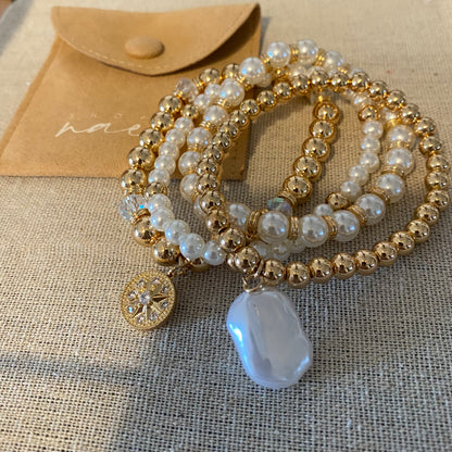Pearl stackable bracelet