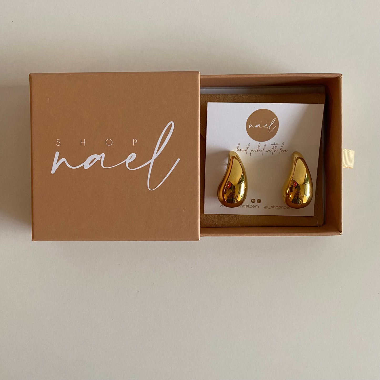 Bold Medium Gold & Silver drop earrings