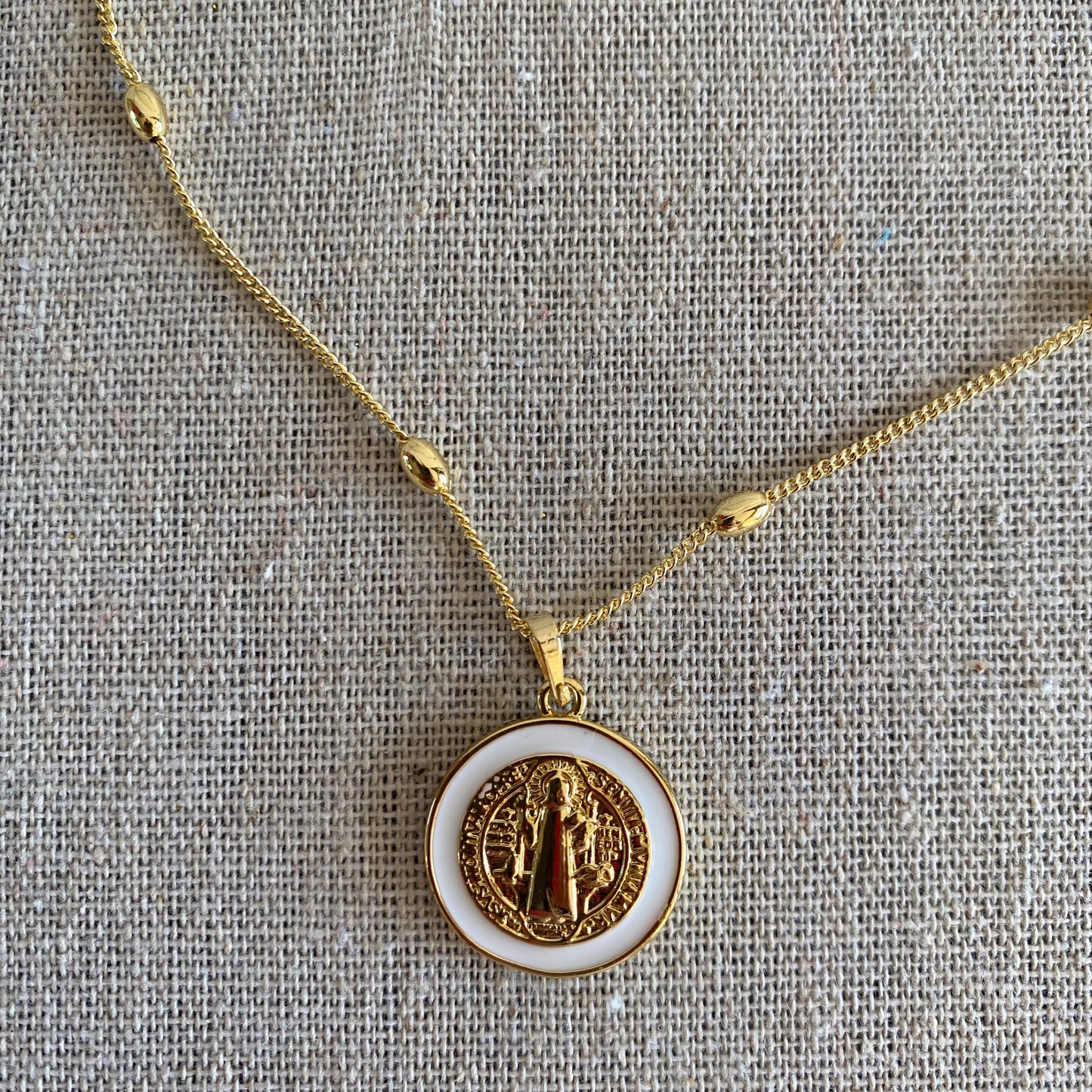 White Enamel  Mini San Benito