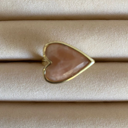 Quartz Heart Ring
