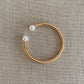 Ariel pearl gold bangle