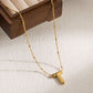 Bubble initial necklace