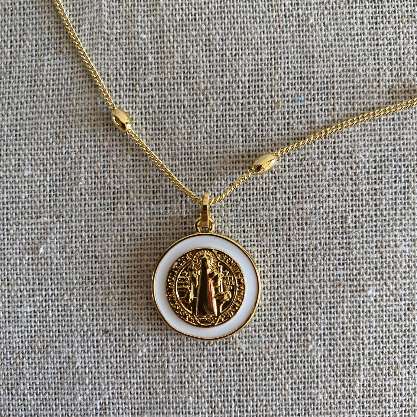 White Enamel  Mini San Benito