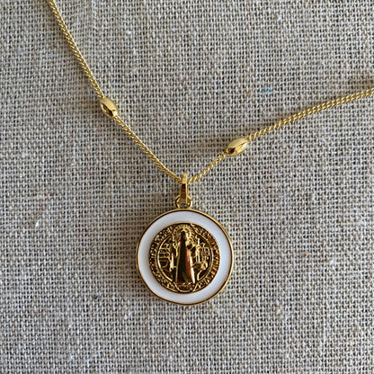 White Enamel  Mini San Benito
