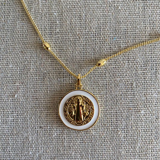 White Enamel  Mini San Benito