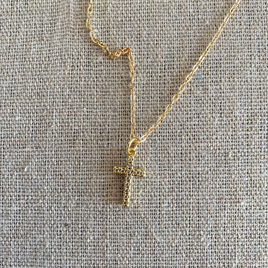 Mini zircon cross