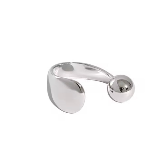 Silver Sphere Ring