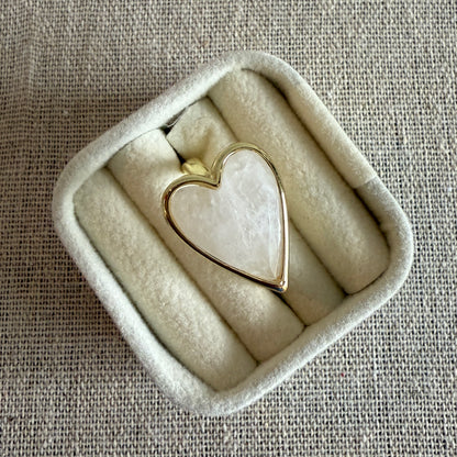 Quartz Heart Ring