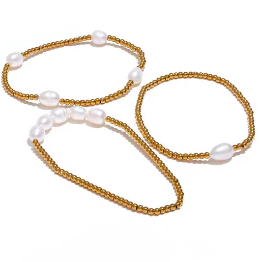 Isla Pearl Trio Bracelet