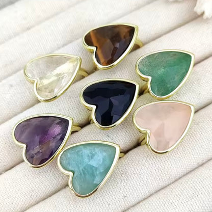 Quartz Heart Ring