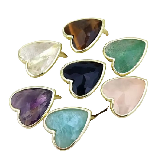 Quartz Heart Ring