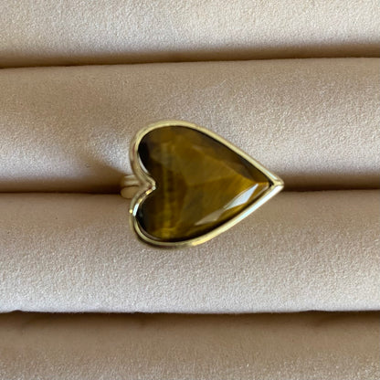 Quartz Heart Ring