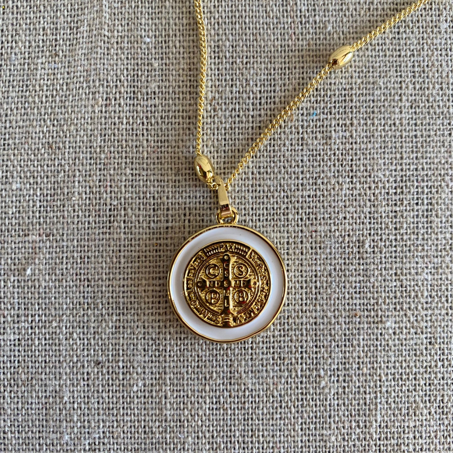 White Enamel  Mini San Benito