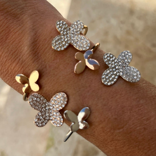 Zircon BUTTERFLY bangle