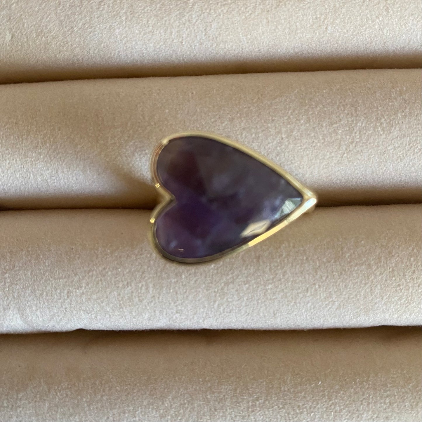 Quartz Heart Ring