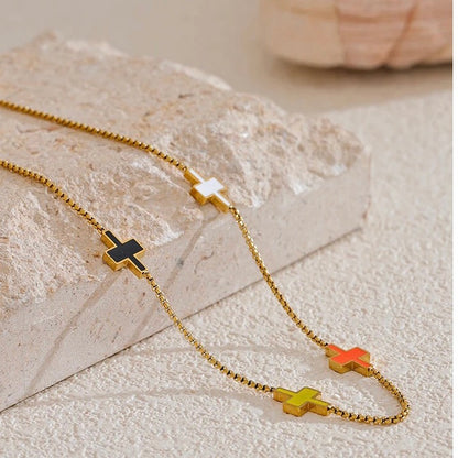Multi Cross Necklace