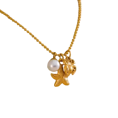 Starfish-Crab necklace
